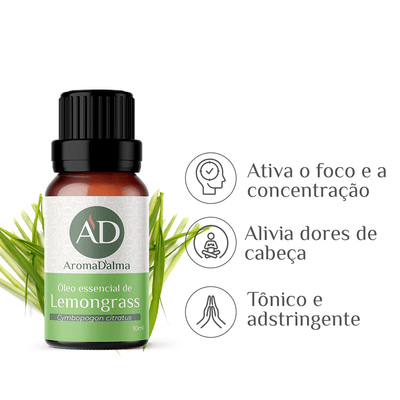 Óleo Essencial de Lemongrass 10ml