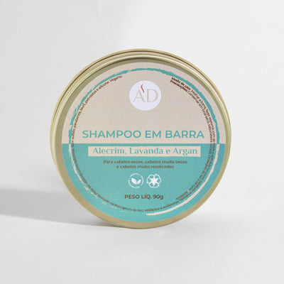 Shampoo em barra Alecrim, Lavanda e Argan - 90g