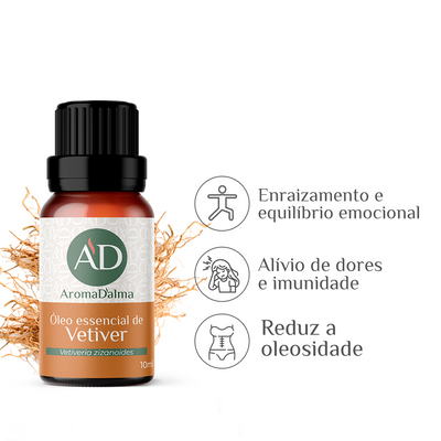 Óleo Essencial De Vetiver - 10ml